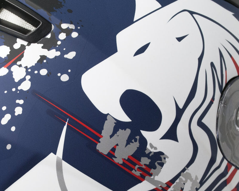 Casco Integrale per Bambini Visiera Lunga CGM Wild 215G Blu Opaco