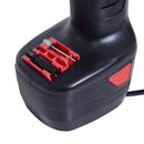 Compressore ad Aria Portatile con Pompa Elettrica Ricaricabile per Auto Moto Bici Nero e Rosso 