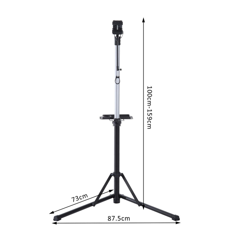 Cavalletto Supporto per Riparazione e Manutenzione Bicicletta in Ferro e PP 87.5x73x100-159 cm 