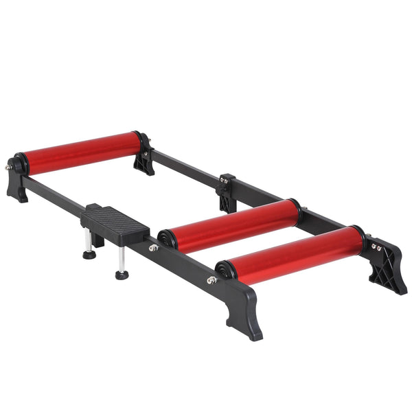 Trainingsrad-Roller, verstellbare Länge, Schwarz und Rot, 54 x 14,5 x 93-145 cm online