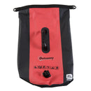 Sacca Impermeabile 20L in PVC con Custodia per Cellulare Nero e Rosso Ø25x61 cm 