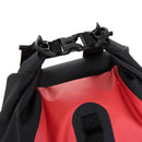 Sacca Impermeabile 20L in PVC con Custodia per Cellulare Nero e Rosso Ø25x61 cm 