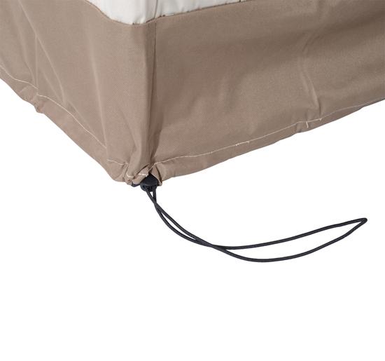 Gartenmöbel-Abdeckung aus cremefarbenem und braunem Oxford-Gewebe 152 x 87 x 59/79 cm online