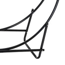 Porta Legna Design Cerchio da Interno in Ferro Nero 102x40x114 cm 