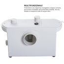 Trituratore per WC 600W in Polipropilene Bianco 51x21x31 cm 