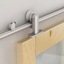 Kit Binario per Porta Scorrevole in Lega d'Alluminio 200x3.15x2.5 cm 