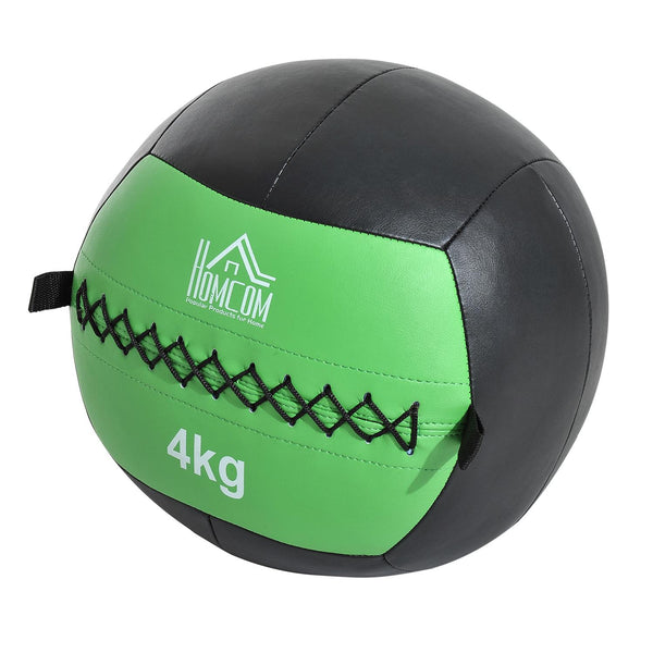 sconto Wall Ball Crossfit Medizinball 4kg Ø35 cm Schwarz-Grün