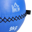 Palla Medica Crossfit Wall Ball 9kg Ø35 cm Nero-Blu 