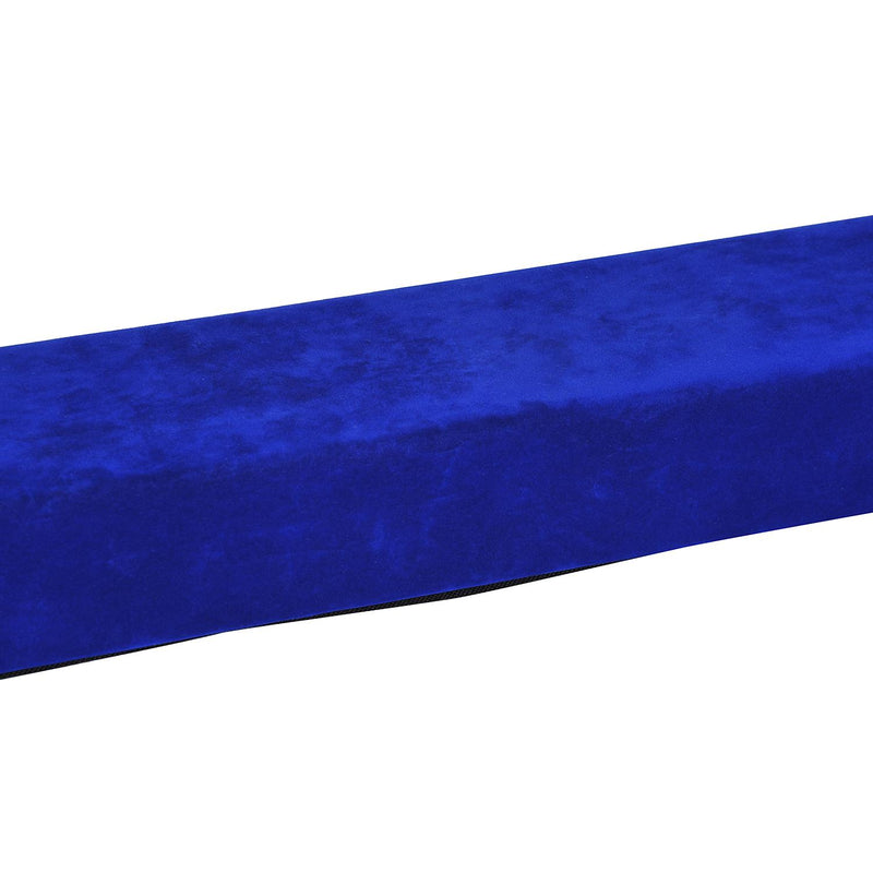 Trave da Ginnastica per Allenamento Imbottita in Legno Blu 240x10x6.5 cm 