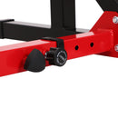 Supporto Bilanciere Altezza Regolabile in Acciaio Nero 77-122x66x103-163 cm 