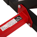 Supporto Bilanciere Altezza Regolabile in Acciaio Nero 77-122x66x103-163 cm 