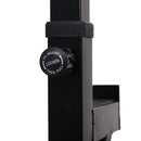 Supporto Bilanciere Altezza Regolabile in Acciaio Nero 77-122x66x103-163 cm 