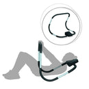 Barra per Addominali con Poggiatesta Bianco e Nero 65x68x60 cm 