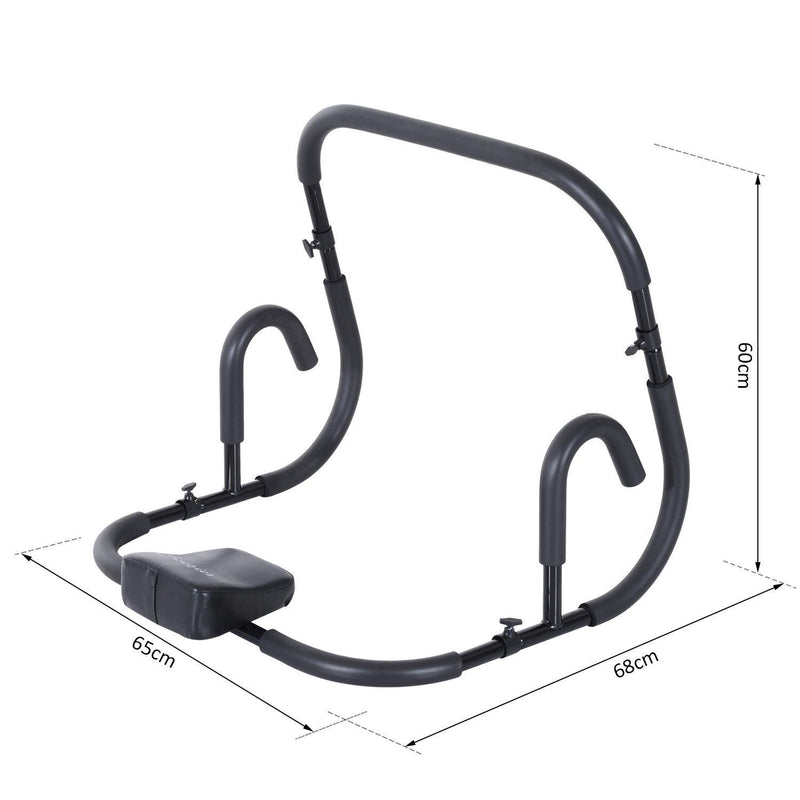 Attrezzo per Allenamento Addominali Nero 65x68x60 cm 