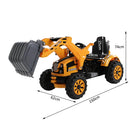 Escavatore Elettrico per Bambini 6V Giallo e Nero 