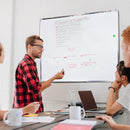 Lavagna Magnetica da parete 90x60 cm in alluminio Bianco 