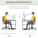 Supporto per monitor computer TV supporto per schermi in vetro acrilico trasparente 53x19x9 cm 