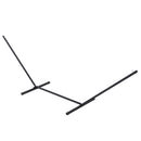 Supporto Struttura Portante per Amaca Max 150 Kg in Metallo Nero 360x92x115 cm 