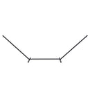 Supporto Struttura Portante per Amaca Max 150 Kg in Metallo Nero 360x92x115 cm 