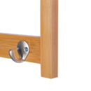 Attaccapanni a Parete Mensola Appendiabiti in Bambù 50x17x20 cm 