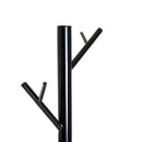 Appendiabiti Attaccapanni da Terra in Acciaio Nero 35x35x176 cm 