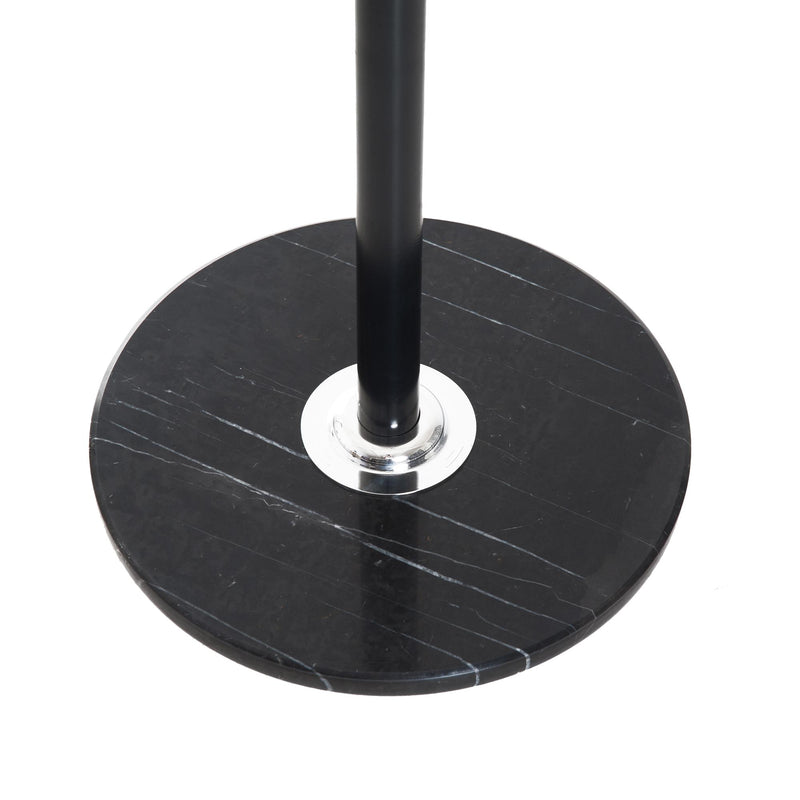 Appendiabiti Attaccapanni da Terra in Acciaio Nero 35x35x176 cm 