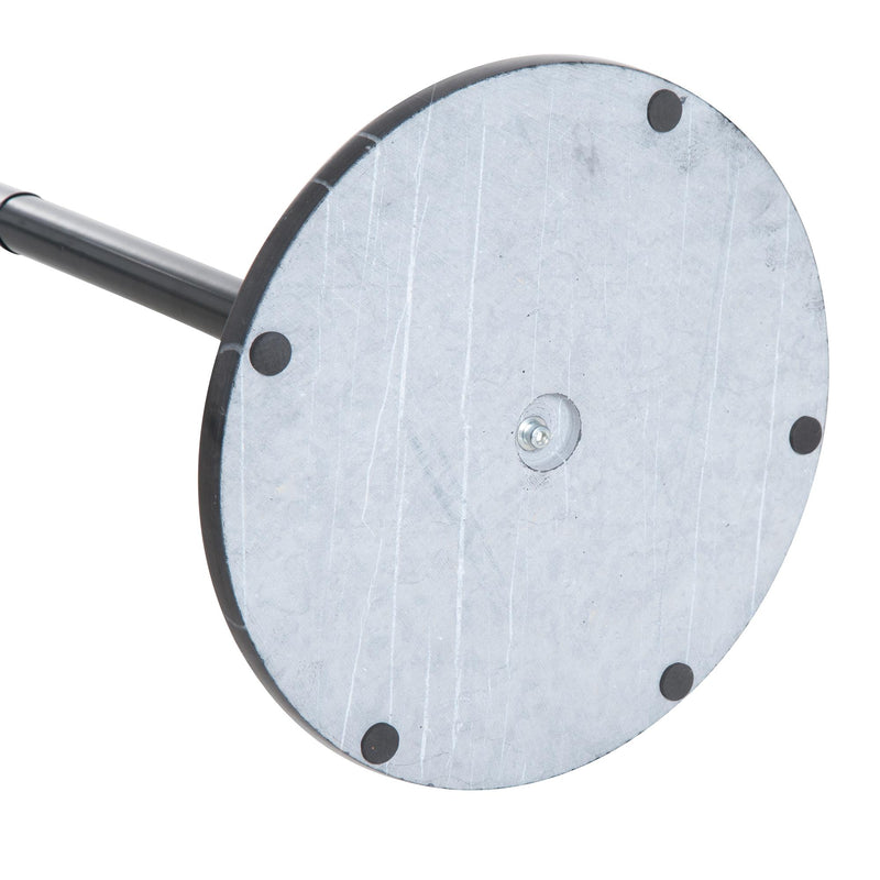 Appendiabiti Attaccapanni da Terra in Acciaio Nero 35x35x176 cm 