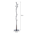 Appendiabiti da Terra Attaccapanni Modello Albero con Foglie 185 cm Nero 