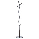 Appendiabiti da Terra Attaccapanni Modello Albero con Foglie 185 cm Nero 