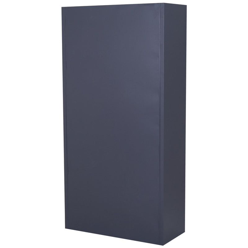 Armadio Portadocumenti da Ufficio in Acciaio Laminato Bianco 90x40x180 cm 