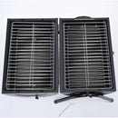 Barbecue a Carbone Carbonella Pieghevole Nero 