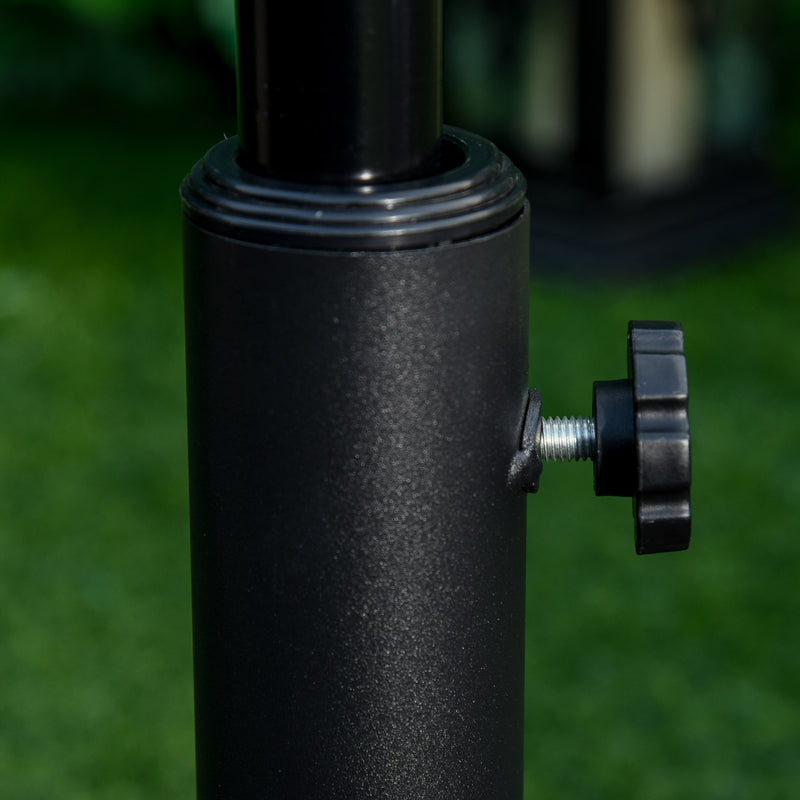 Base per Ombrellone da Giardino 13kg Regolabile in Cemento e Bronzo Ø48 cm 