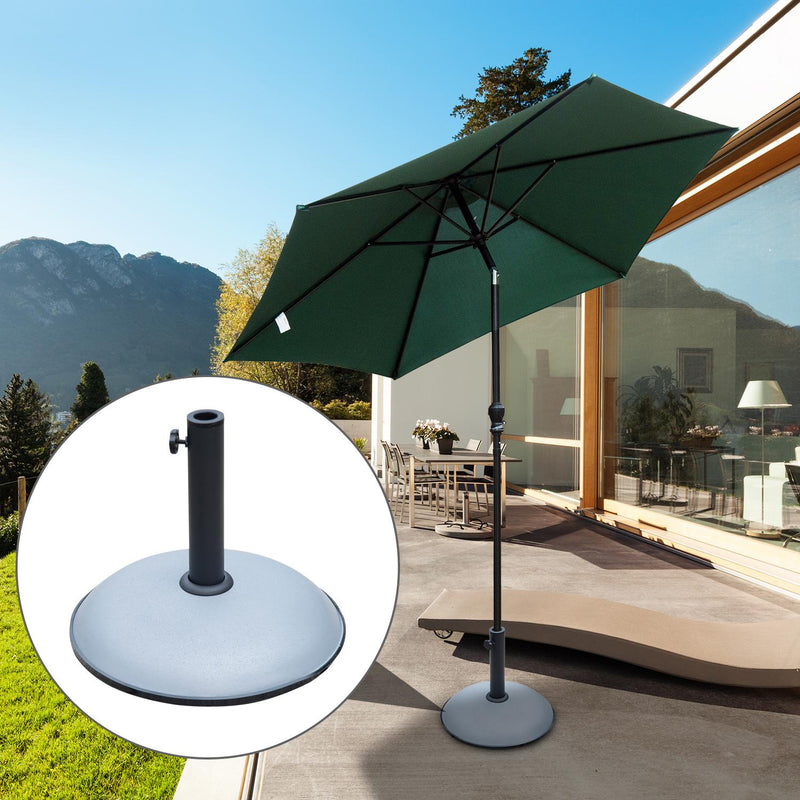 Base per Ombrellone da Giardino 20kg in Cemento Ø45x36 cm 