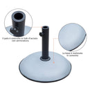 Base per Ombrellone da Giardino 20kg in Cemento Ø45x36 cm 
