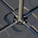 Base per Ombrellone da Giardino 60 Kg a Croce in Plastica 50x50x7.5 cm 