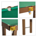 Tavolo da Biliardo con Palline Stecche e Accessori in Legno MDF 123.5x66.5x66 cm 