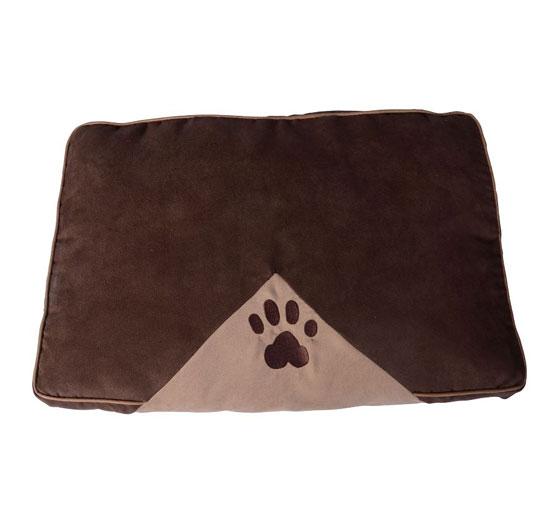 Cuscino Cuccia da Interno per Cani e Gatti Marrone 80x60 cm 