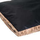 Letto Cuscino Morbido per Cani e Gatti Lavabile in Poliestere Marrone 78x60x13 cm 