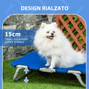 Brandina Cuccia Pieghevole in Tessuto Oxford per Cani Blu 59x46x15 cm 