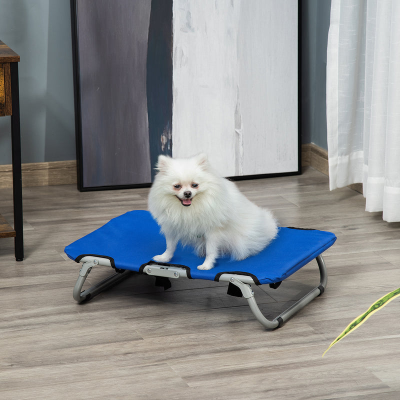 Brandina Cuccia Pieghevole in Tessuto Oxford per Cani Blu 59x46x15 cm 