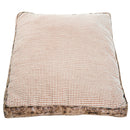 Letto Cuscino Morbido per Cani e Gatti Lavabile in Poliestere Marrone 115x78x13 cm 