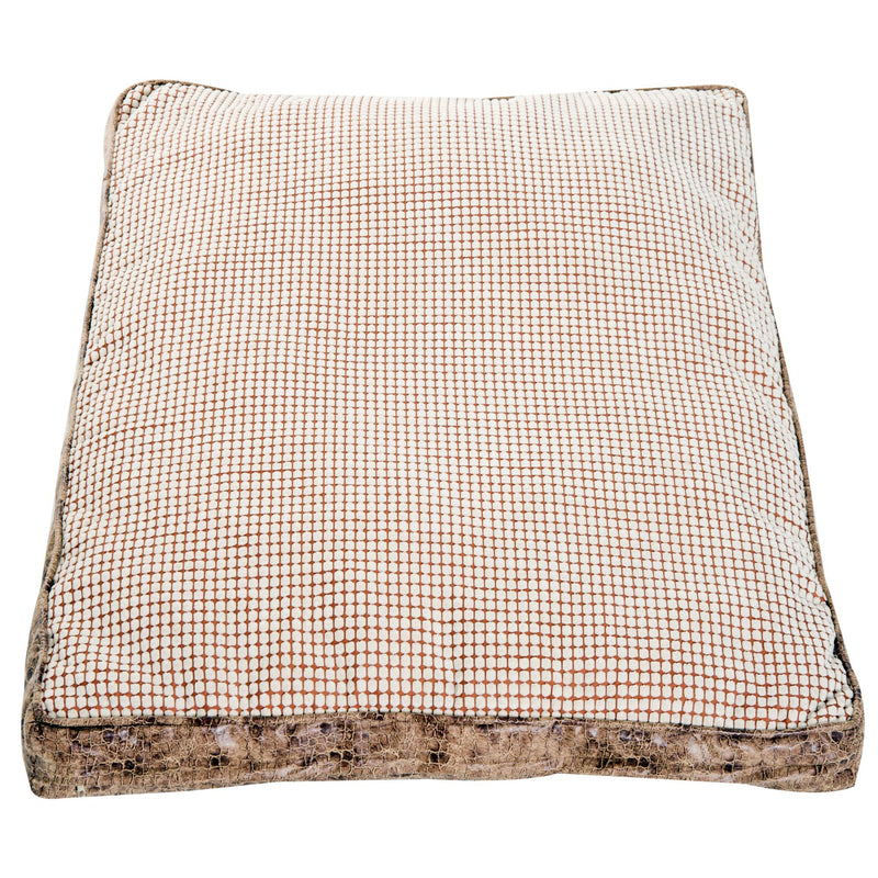 Letto Cuscino Morbido per Cani e Gatti Lavabile in Poliestere Marrone 115x78x13 cm 