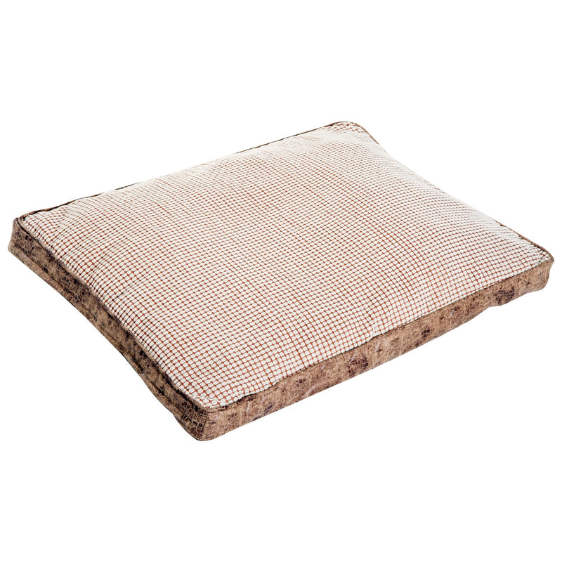Letto Cuscino Morbido per Cani e Gatti Lavabile in Poliestere Marrone 115x78x13 cm 