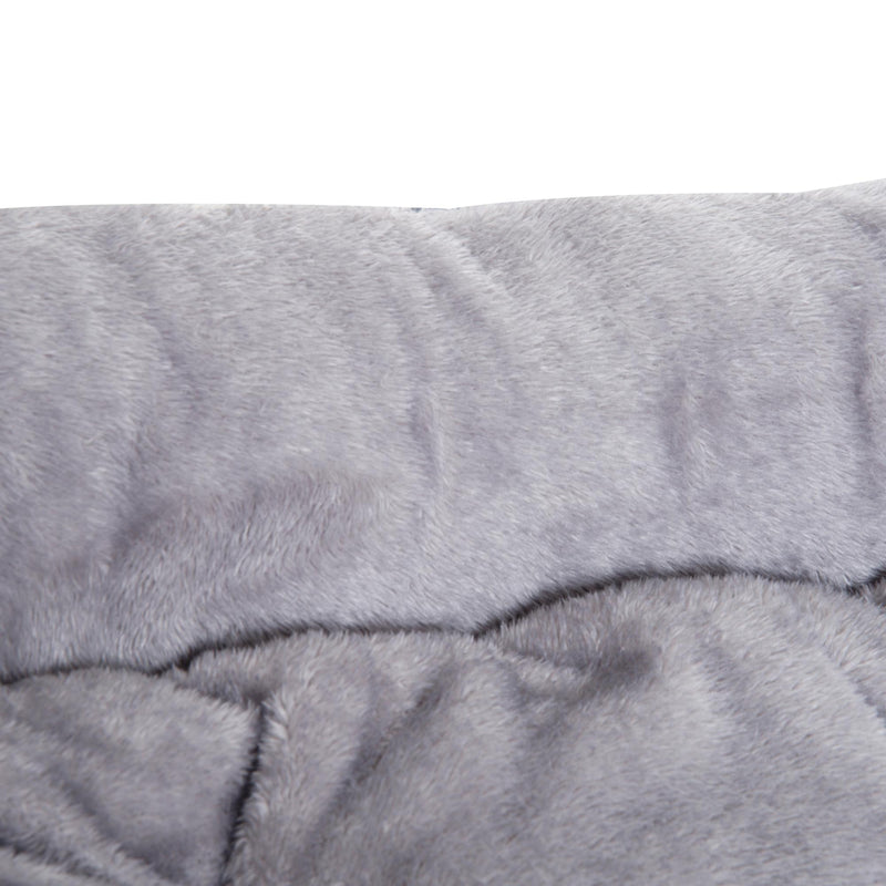 Cuccia Letto per Cane Gatto con Cuscino Imbottito Grigio blu 65x53x20 cm 