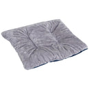 Cuccia Letto per Cane Gatto con Cuscino Imbottito Grigio blu 65x53x20 cm 