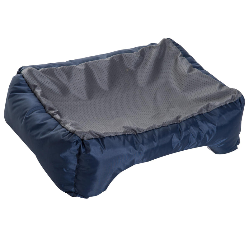 Cuccia Letto per Cane Gatto con Cuscino Imbottito Grigio blu 88x70x20 cm 