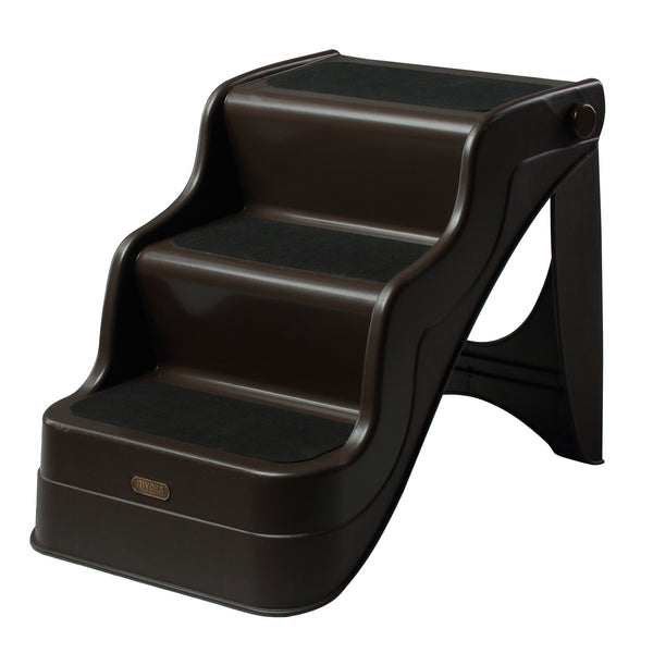 prezzo Klappleiter 3 Stufen für Haustiere Braun 49x39x39 cm