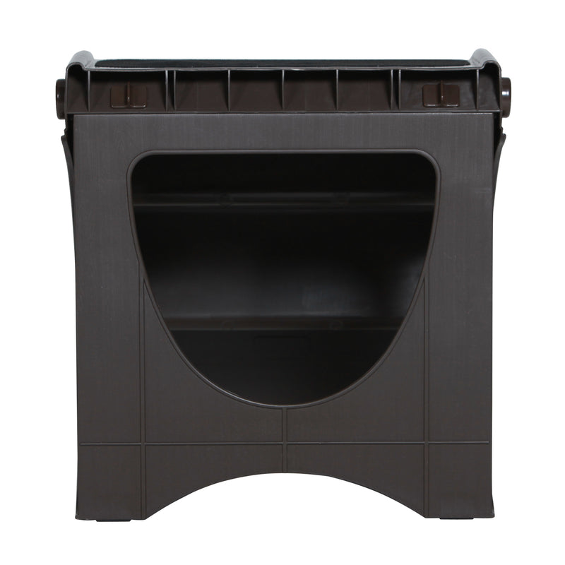 Scaletta Pieghevole 3 Gradini per Animali Domestici Marrone 49x39x39 cm 