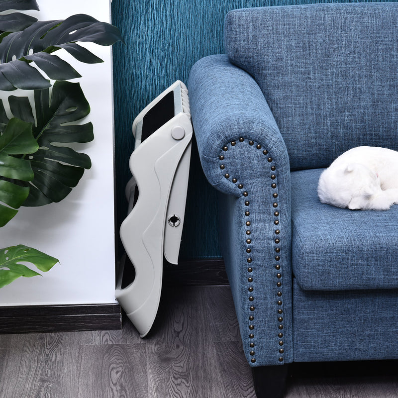 Scaletta Pieghevole 3 Gradini per Animali Domestici Beige 49x39x39 cm 