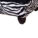 Divano per Animali Domestici con Vano Portaoggetti Nero e Bianco 57x34x36 cm 